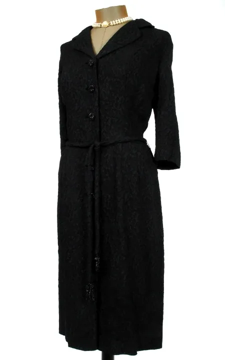 Embossed with Beaded Buttons & Belt