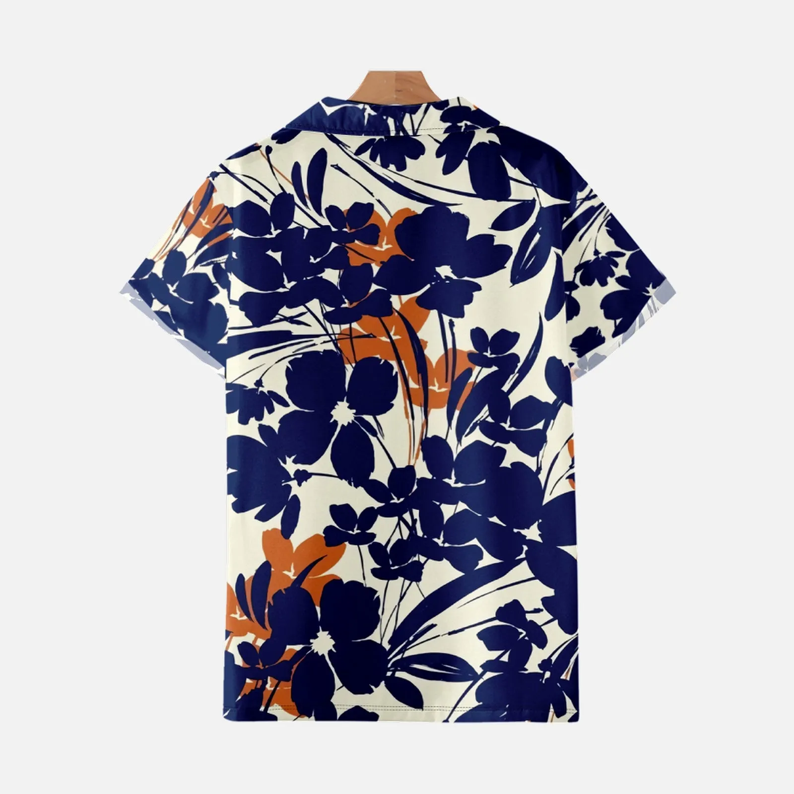 FLOWERS PRINTED ALOHA SHIRT