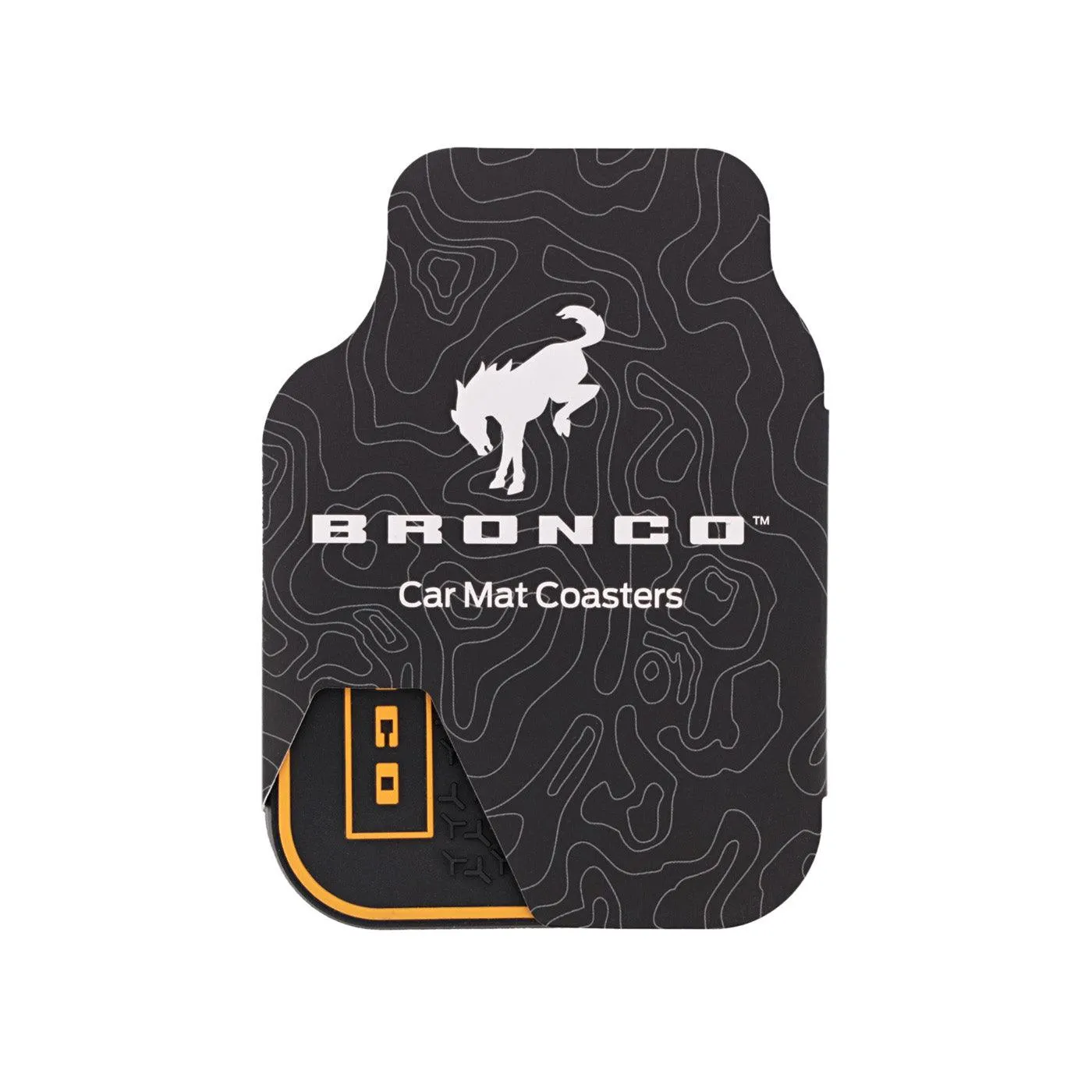 Premium Ford Bronco Car Mat Coasters: Durable & Stylish