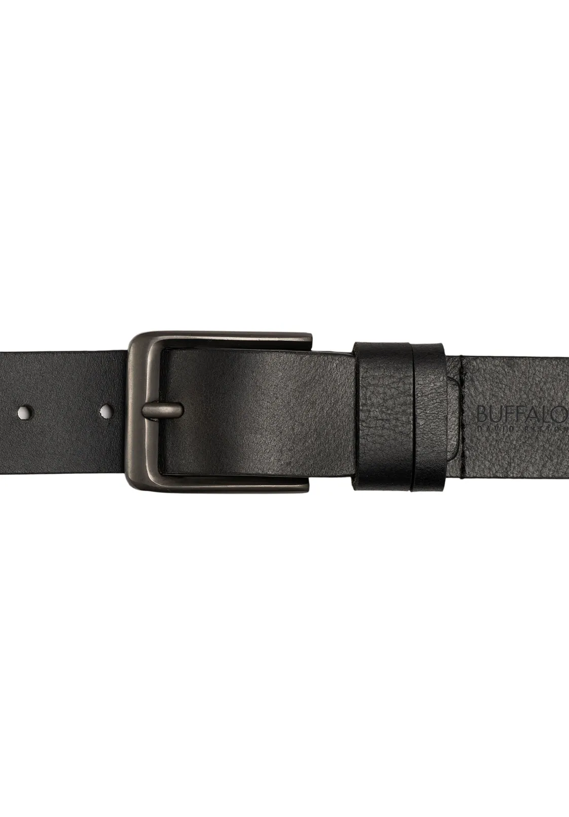 Full Grain Black Buffalo Leather Belt - BB1003C04