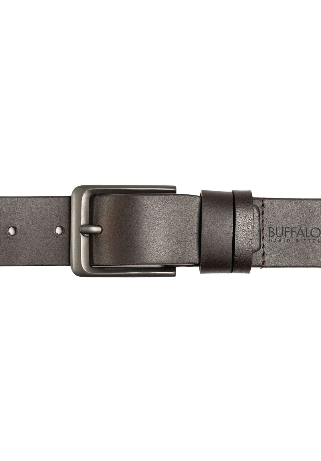 Full Grain Brown Buffalo Leather Belt - BB1003C13