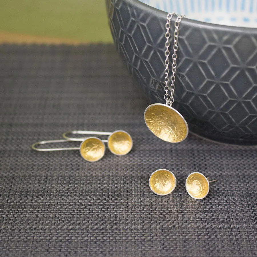 Golden Flora Cup Pendant