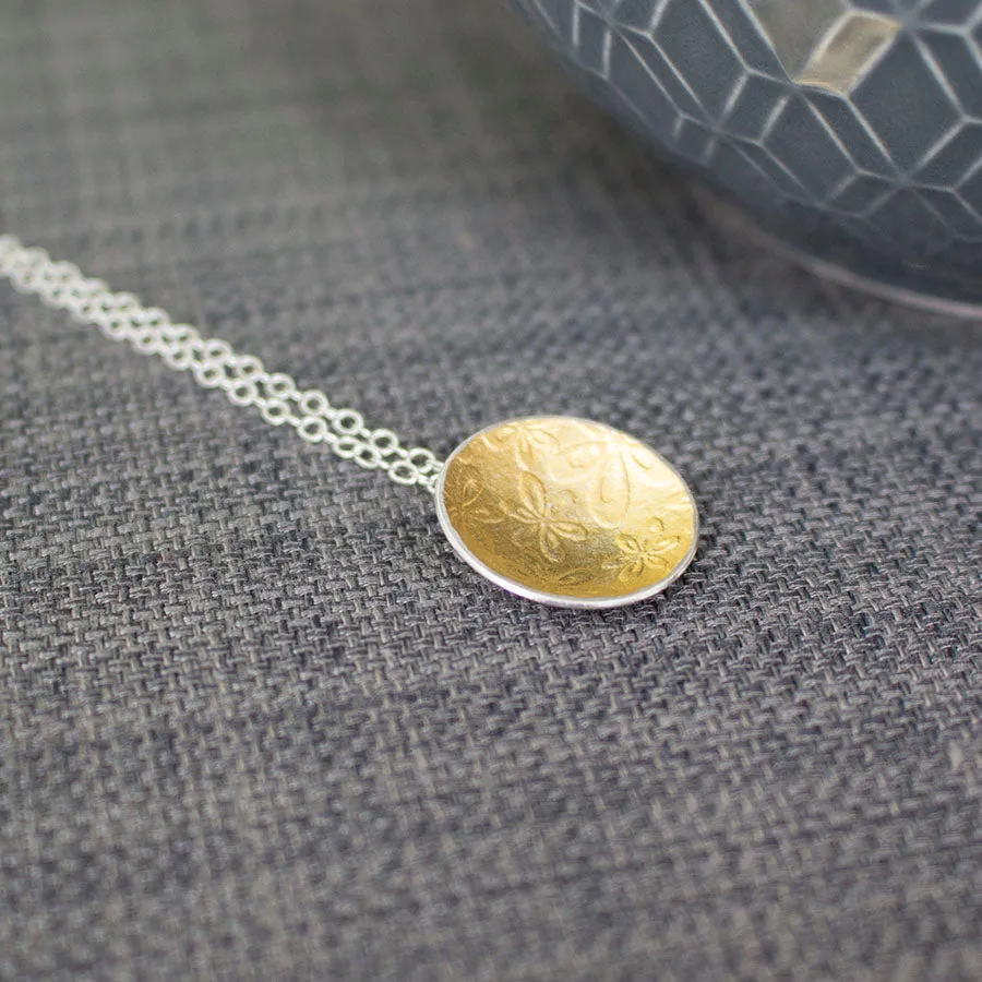 Golden Flora Cup Pendant
