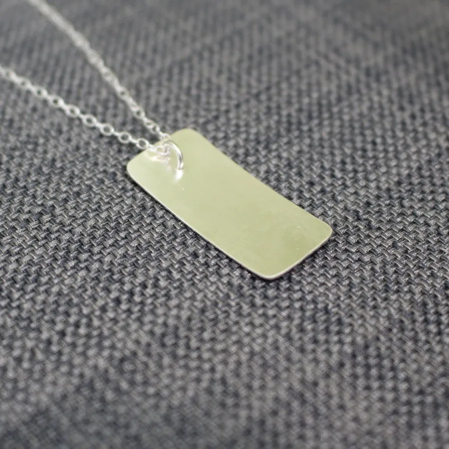 Golden Floral Tag Pendant