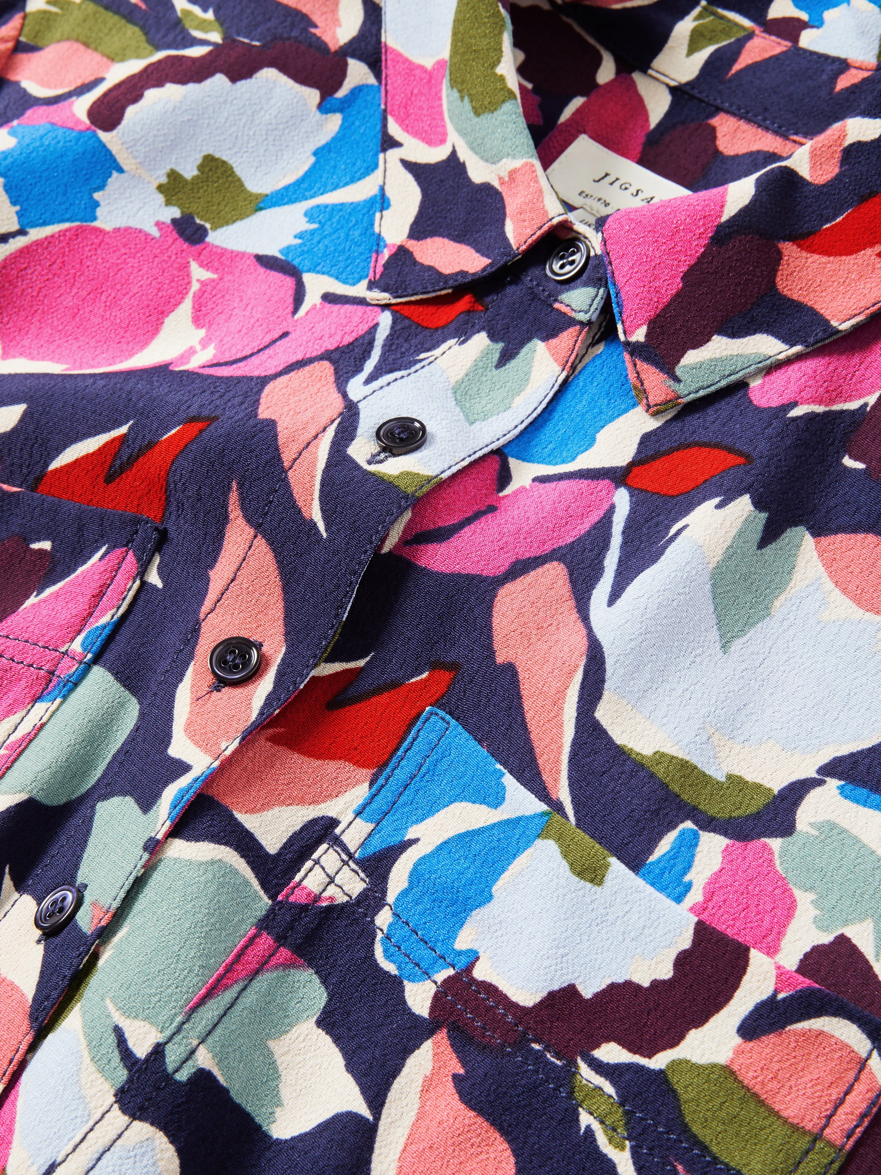 Graphic Pansy Playsuit | Red