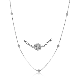 Harmonie Necklace in 18k Gold with Diamonds