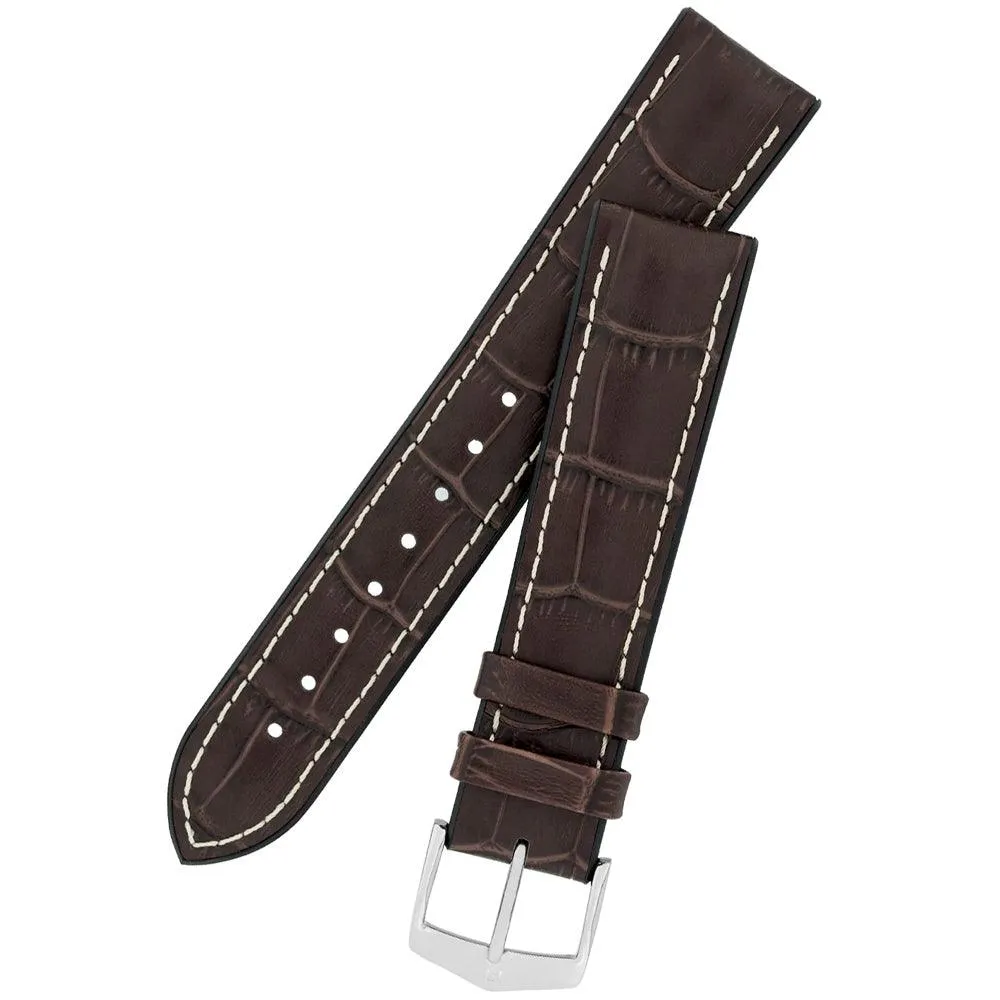 Hirsch GEORGE Alligator Embossed Performance Watch Strap