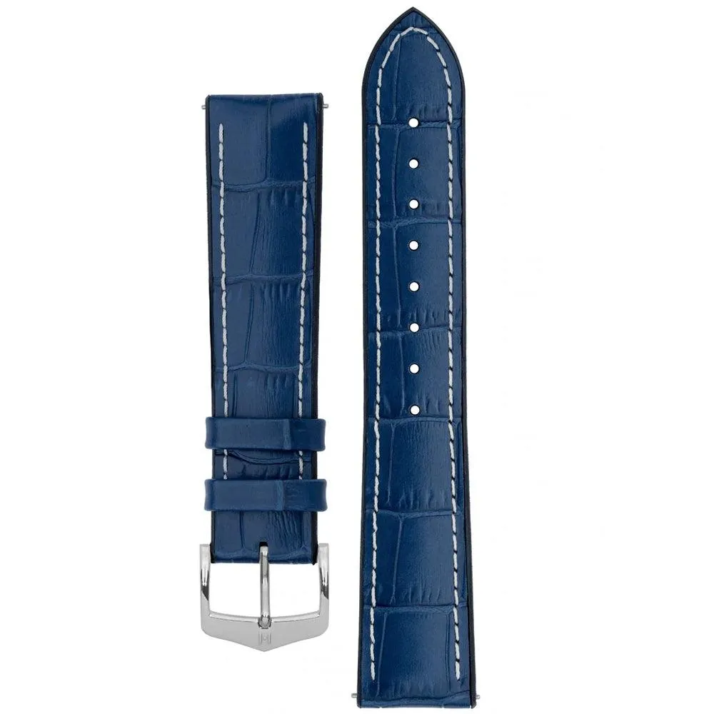 Hirsch GEORGE Alligator Embossed Performance Watch Strap