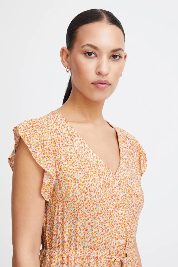 Ichi Vera Dress-Multi Confetti Aop-20121156