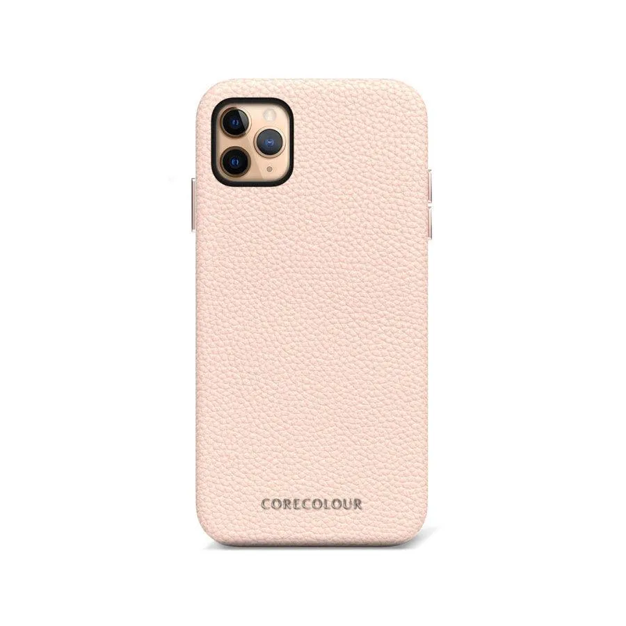 iPhone 11 Pro Pink Genuine Leather Phone Case