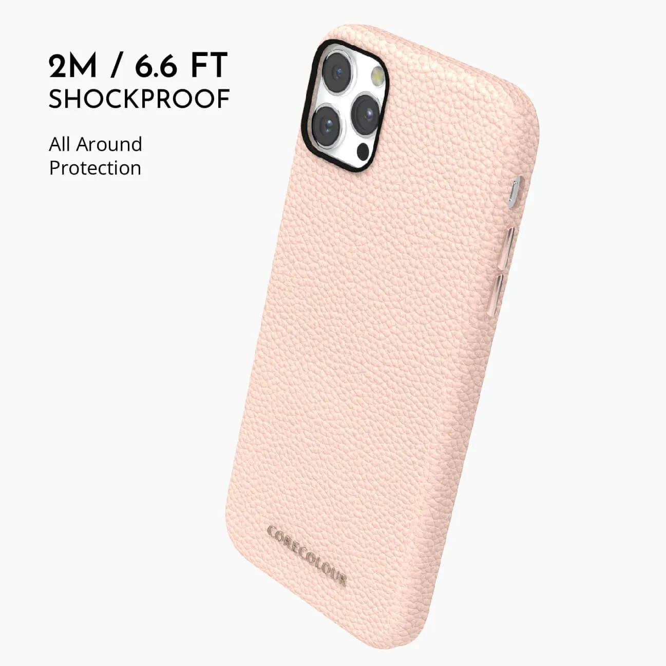 iPhone 11 Pro Pink Genuine Leather Phone Case