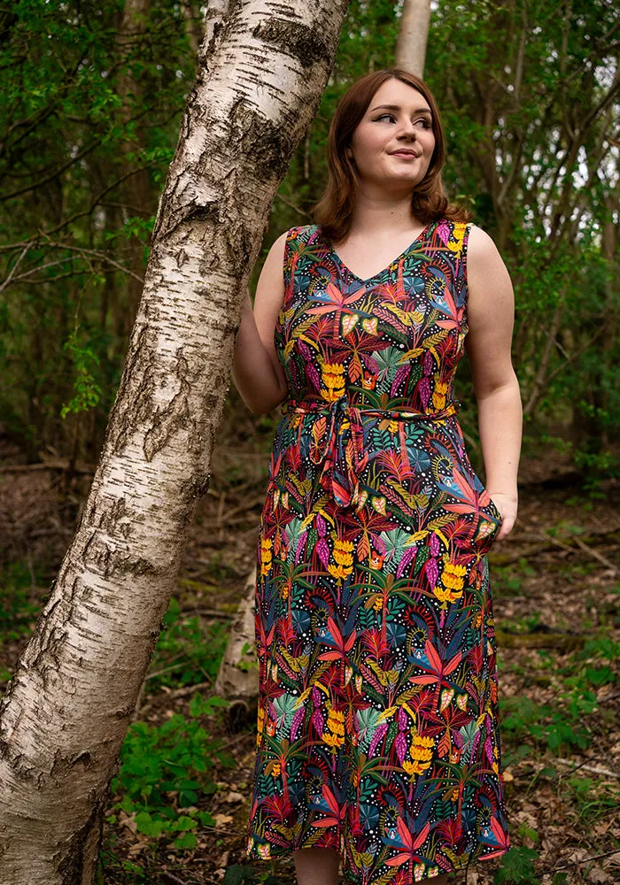 Issa Bushbabies Print Midi Dress