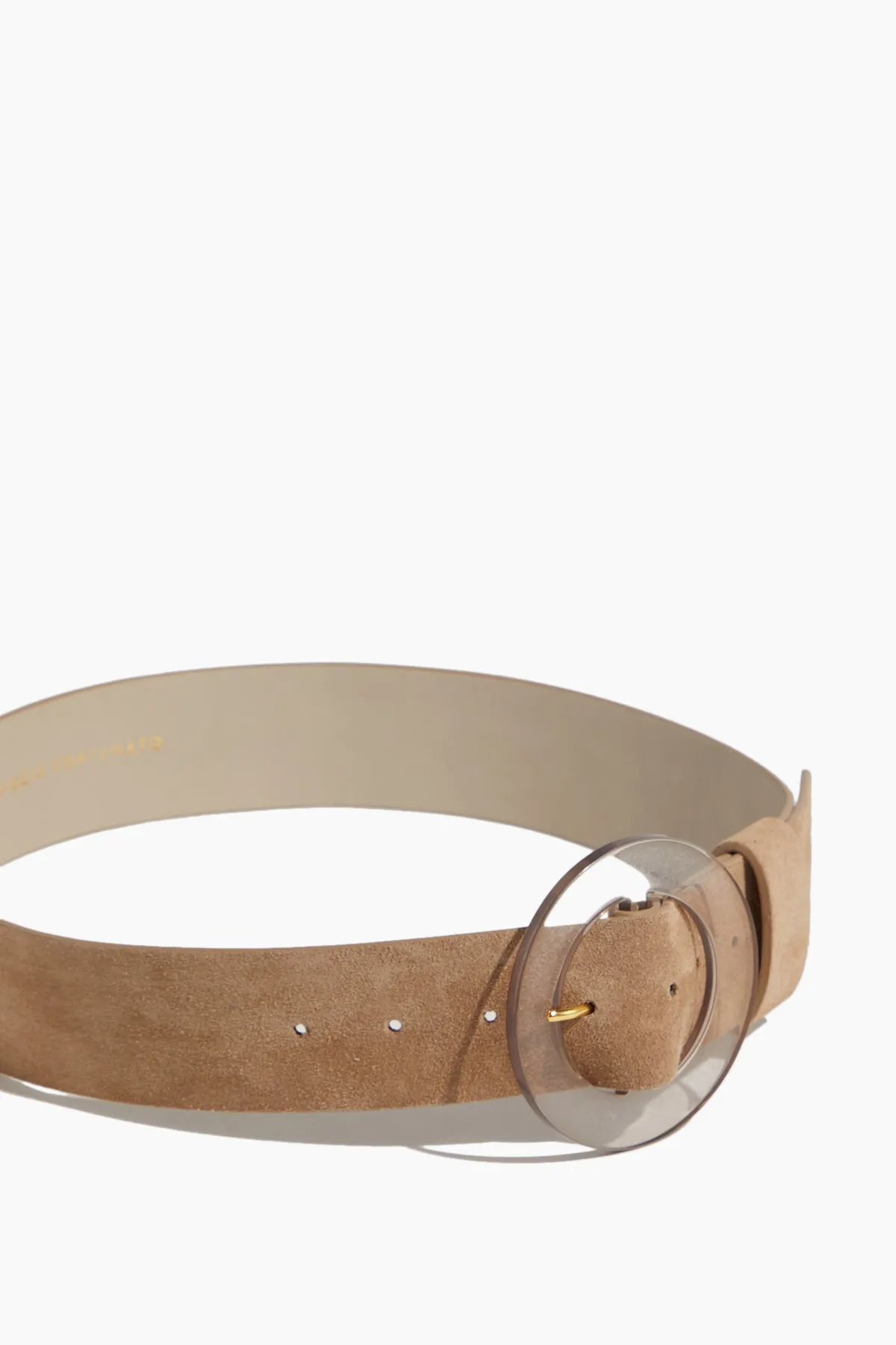 Louise Belt in Light Taupe Suede