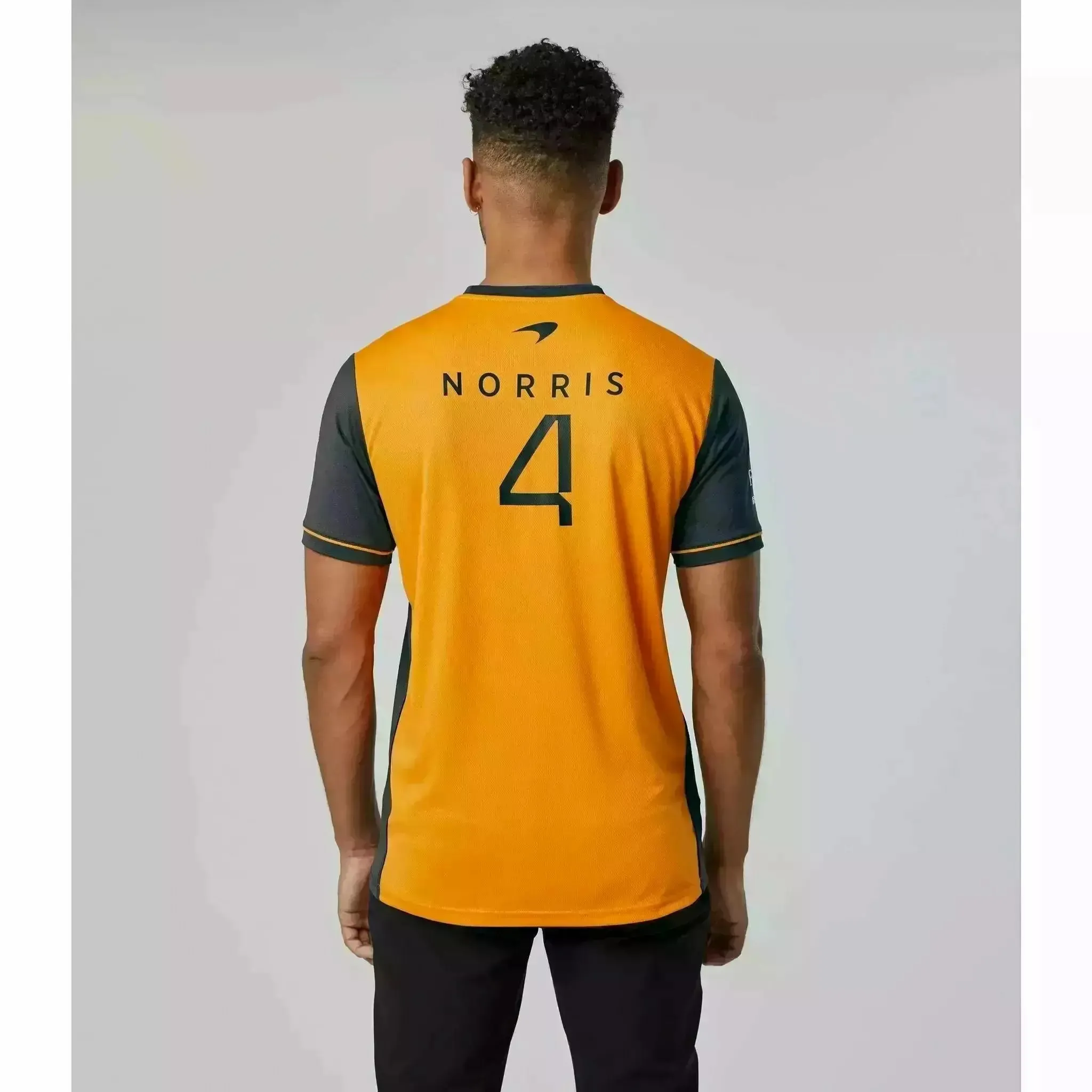 McLaren F1 Men's Lando Norris Team Replica Set Up T-Shirt - Papaya/Phantom