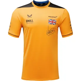 McLaren F1 Men's Lando Norris Team Replica Set Up T-Shirt - Papaya/Phantom