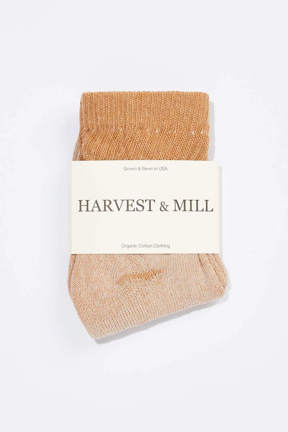 Men's 3 Pack Organic Cotton Socks Brown Ankle