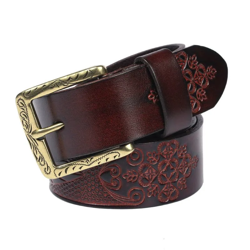Men's Gothic Embossed Belt