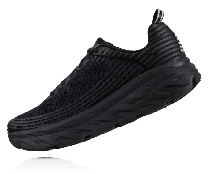 Mens Hoka Bondi 8 Wide in Black/Black