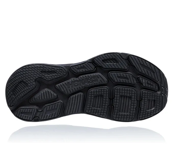 Mens Hoka Bondi 8 Wide in Black/Black