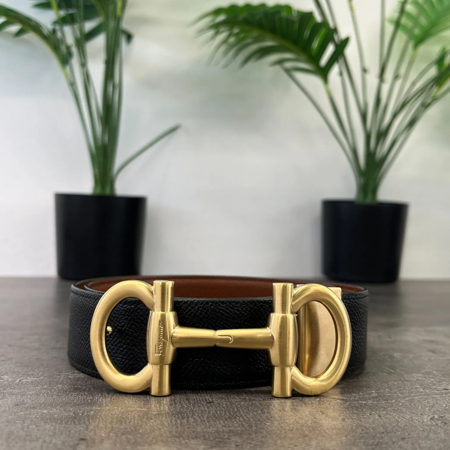 Men's Reversible Belt Black