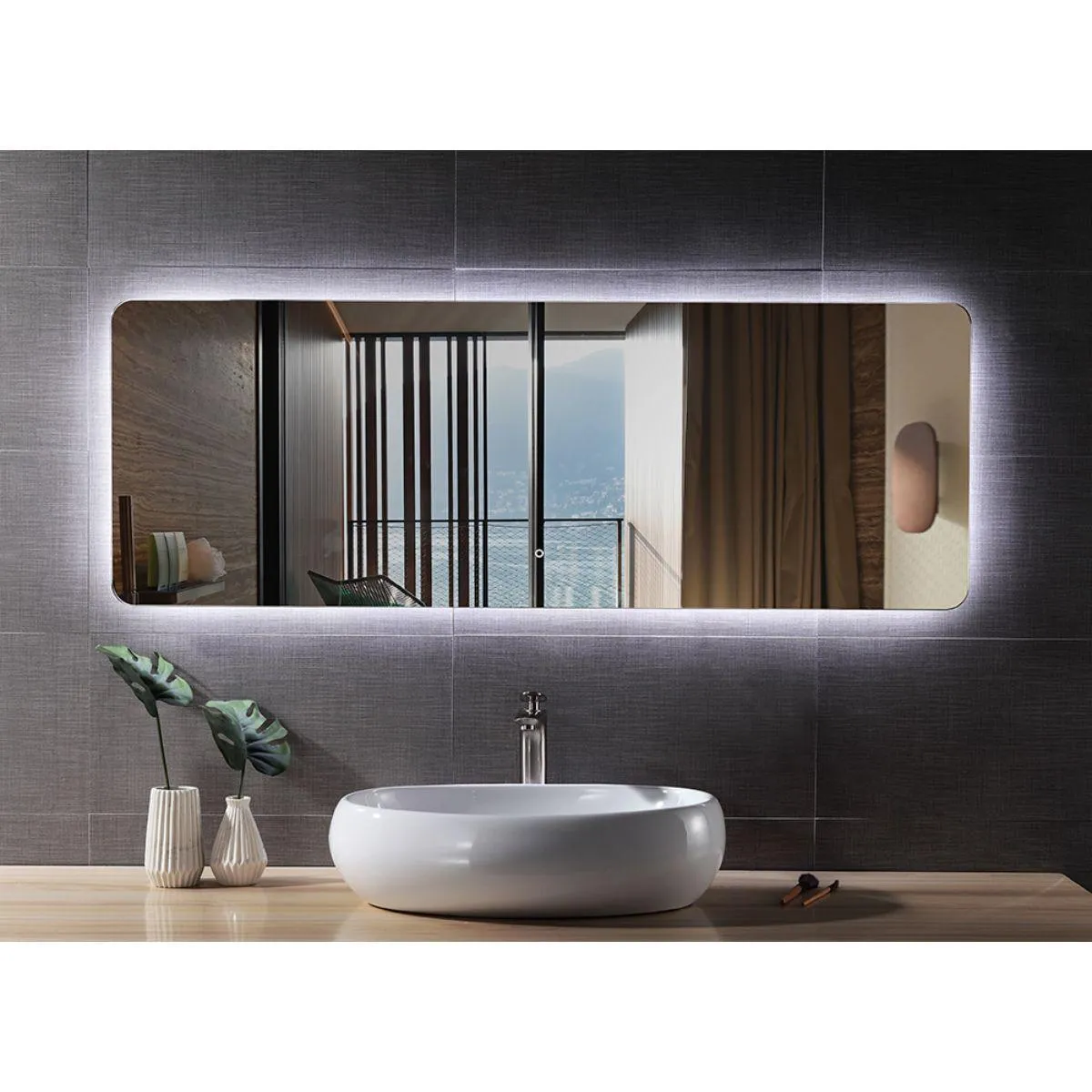 Miir 20 In x 55 In. LED Wall Mirror