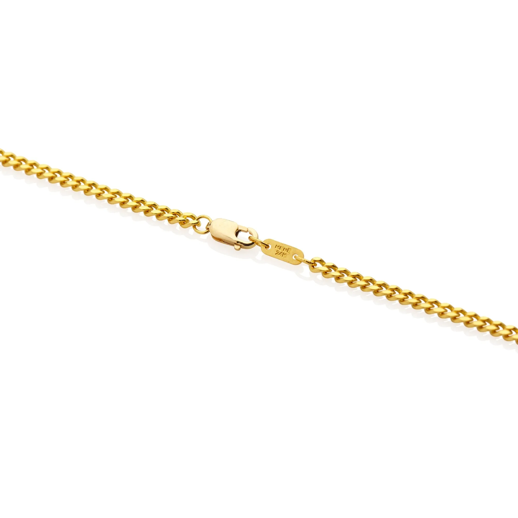 Narrow Flat Curb Chain Bracelet