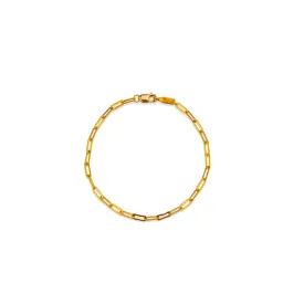 Narrow Paperclip Chain Bracelet