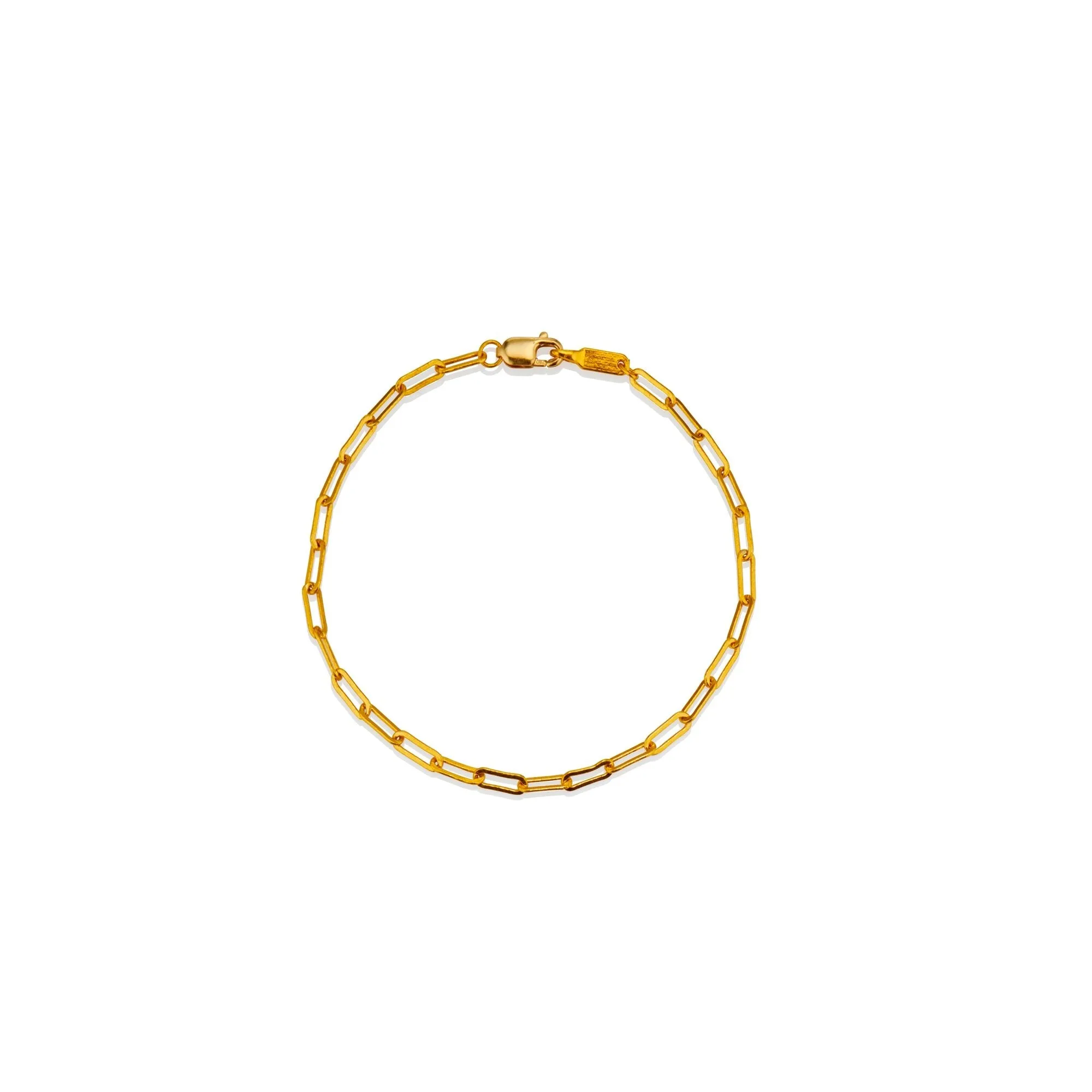 Narrow Paperclip Chain Bracelet