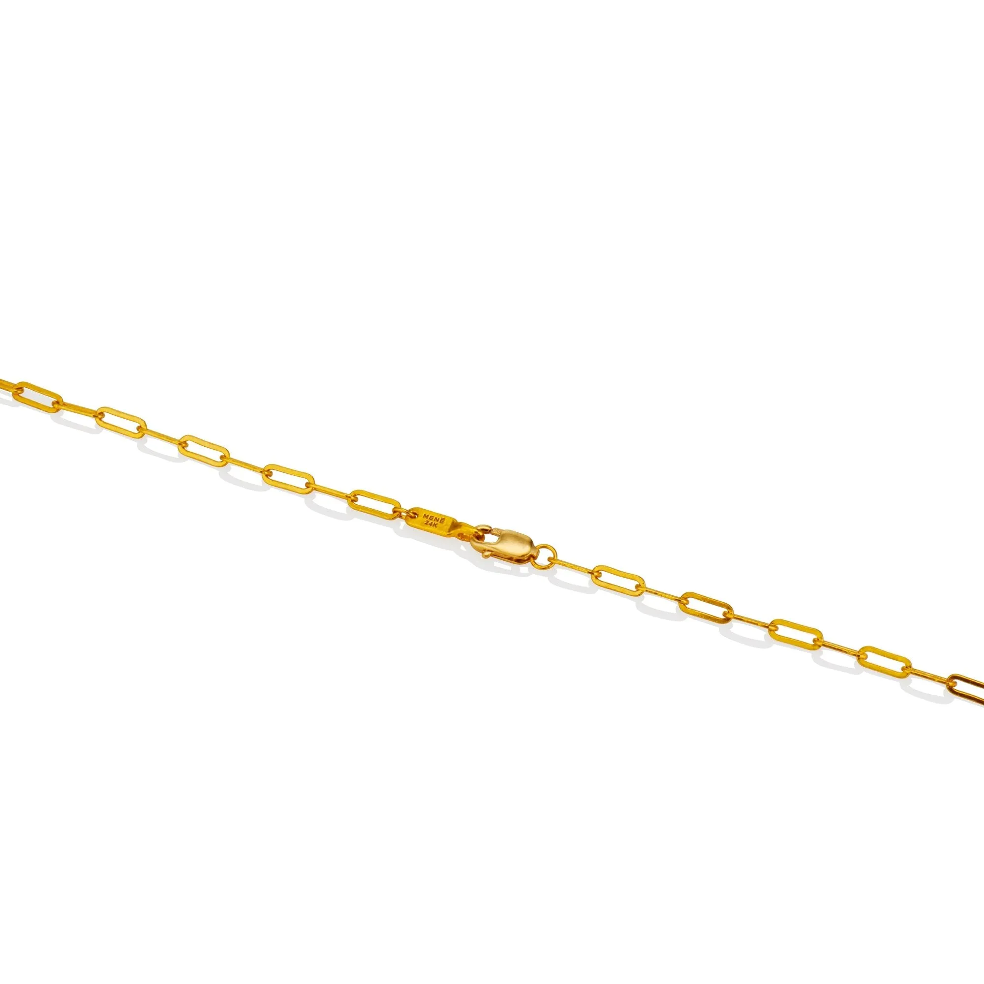 Narrow Paperclip Chain Bracelet