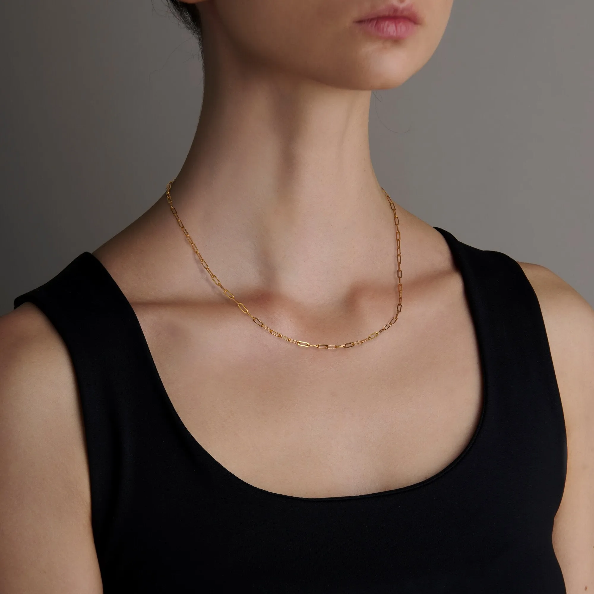 Narrow Paperclip Chain