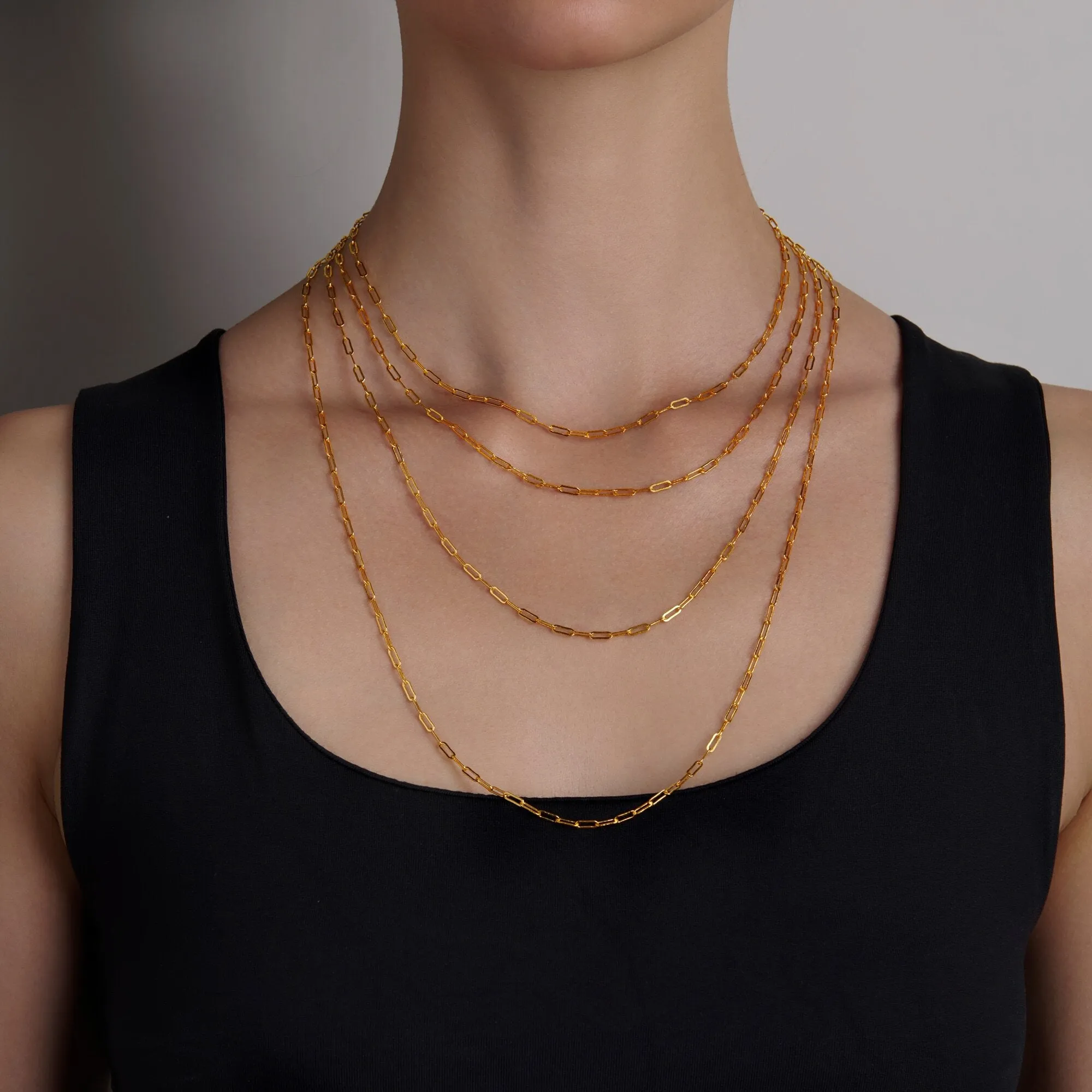Narrow Paperclip Chain