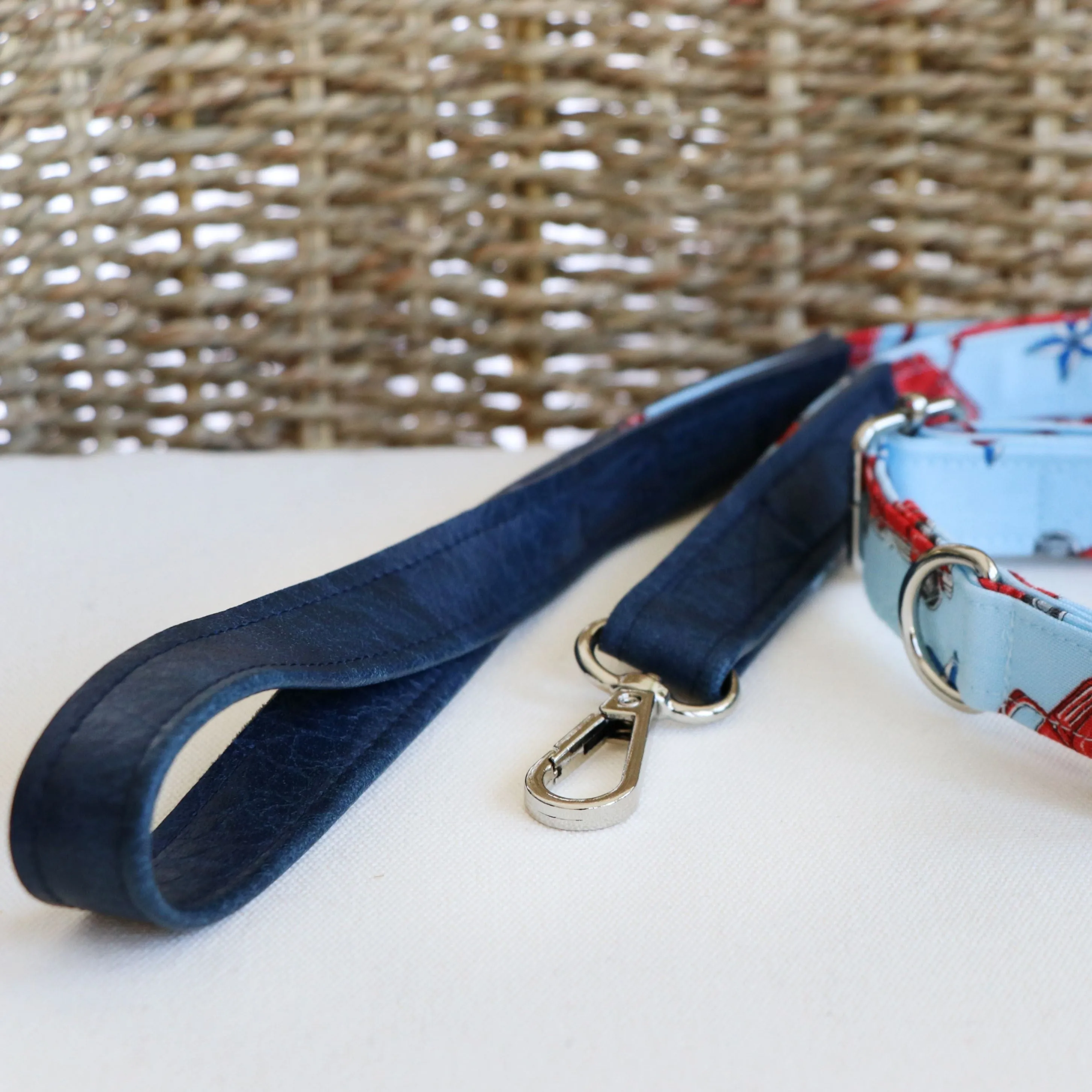 Navy Legacy Faux Leather
