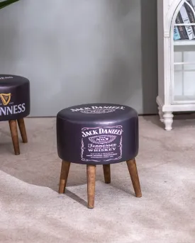 'No. 7 Bourbon' Faux Leather Ottoman