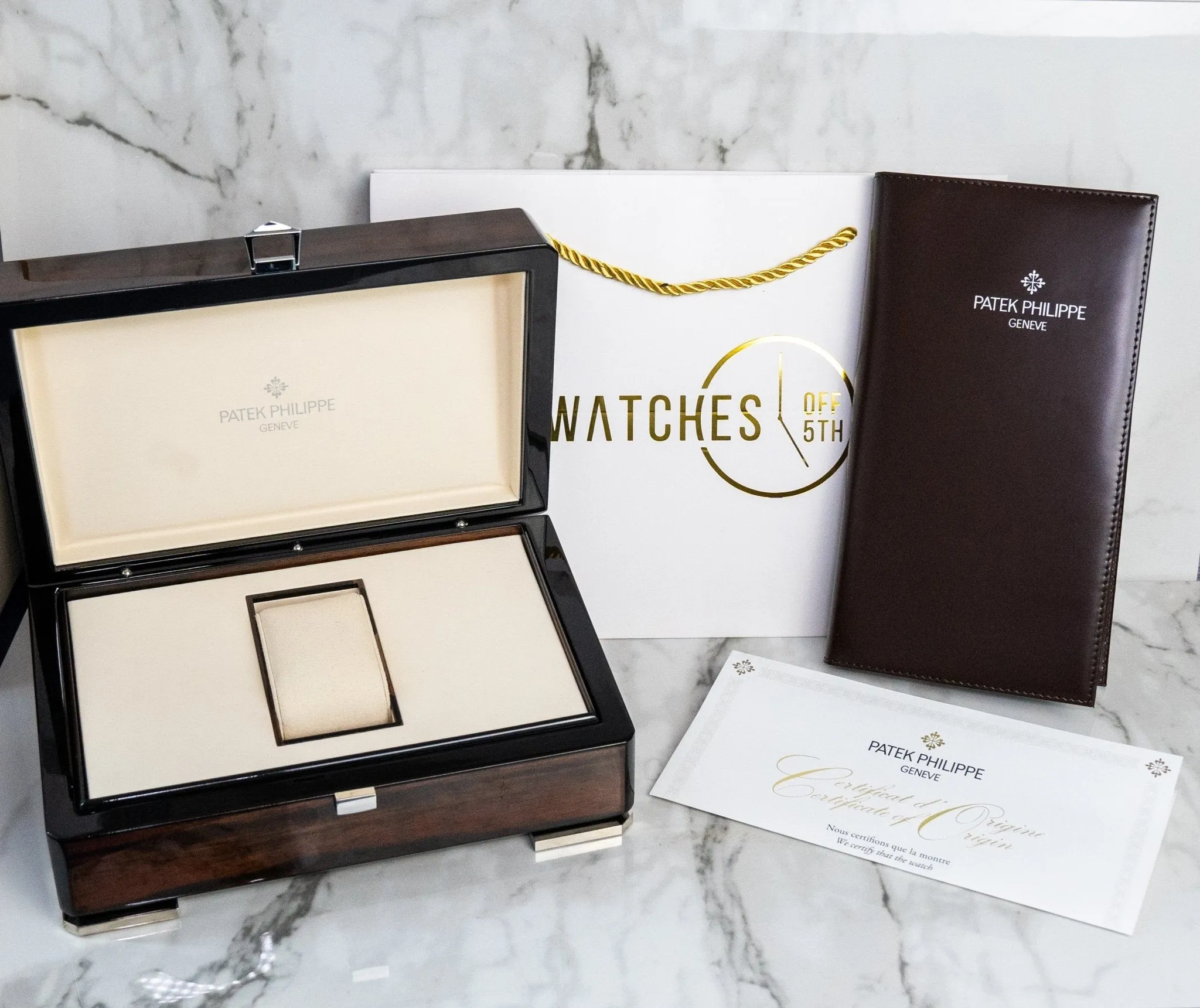 Patek Philippe Nautilus Rose Gold/ Brown Dial/ Leather Strap (Ref#5980R-001)