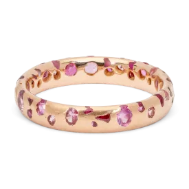 Pink Confetti Ring in Rose - Made to Order