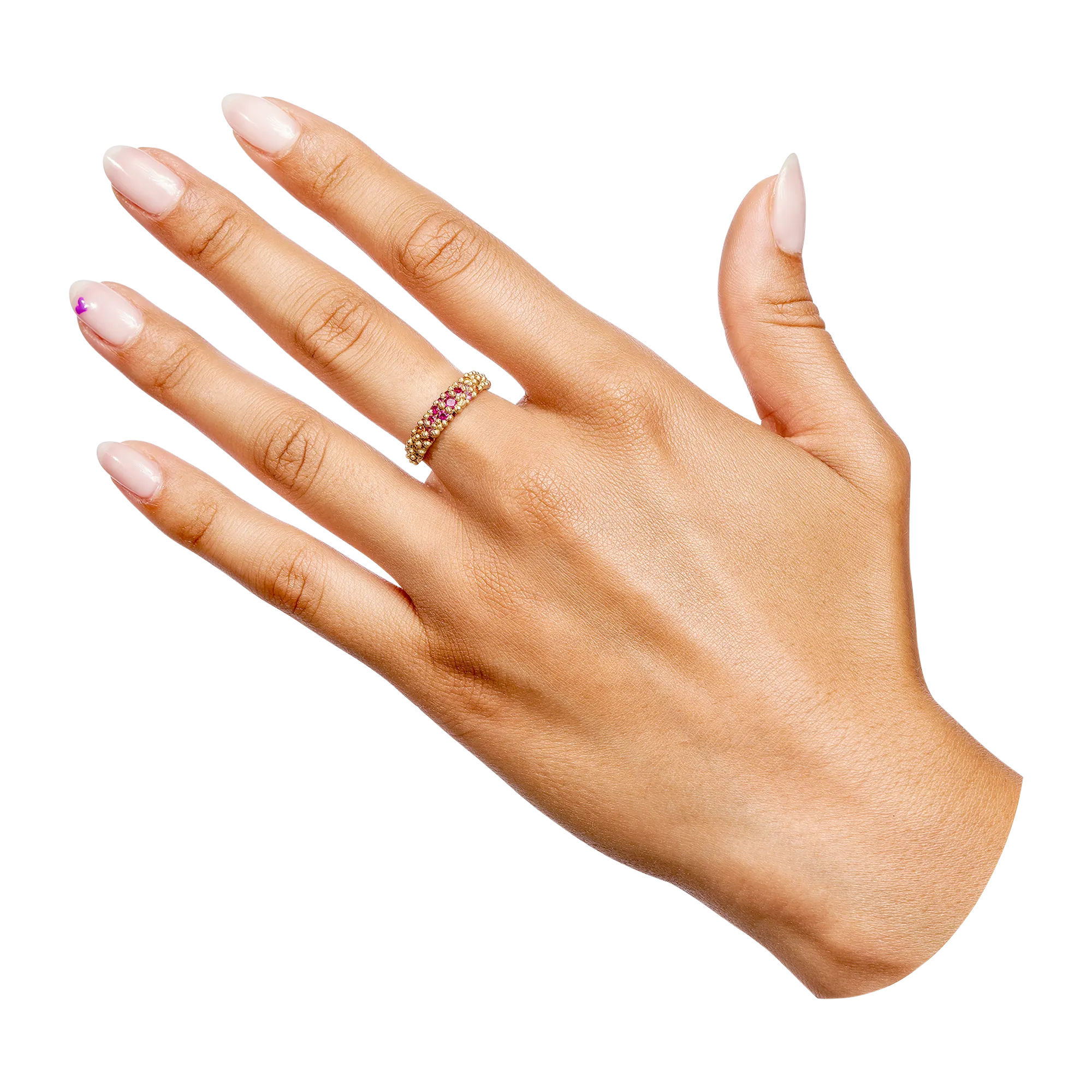 Pink Rainbow River Ring - Size 6 - 11827