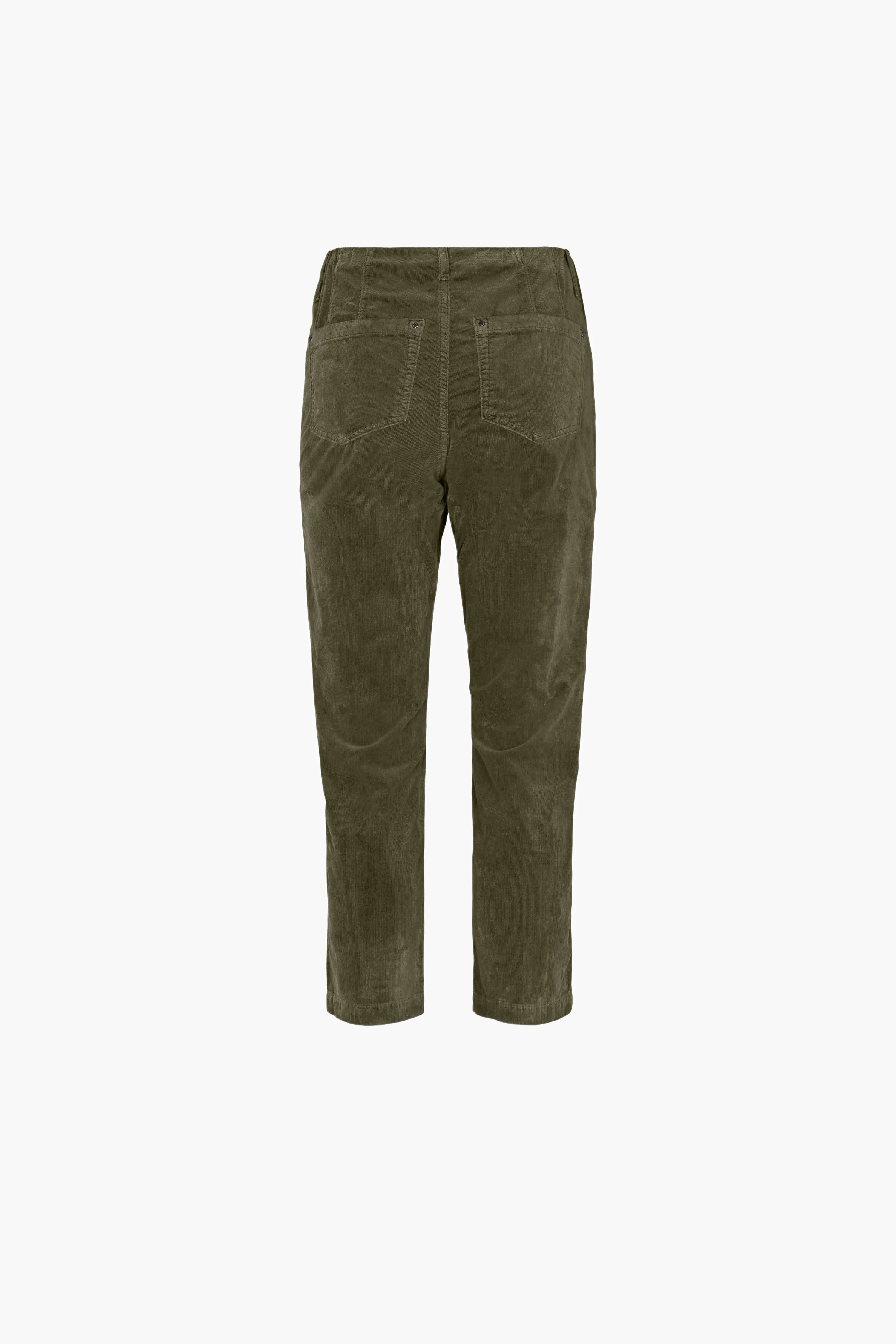 Piper Regular corduroy Crop - Dried Olive