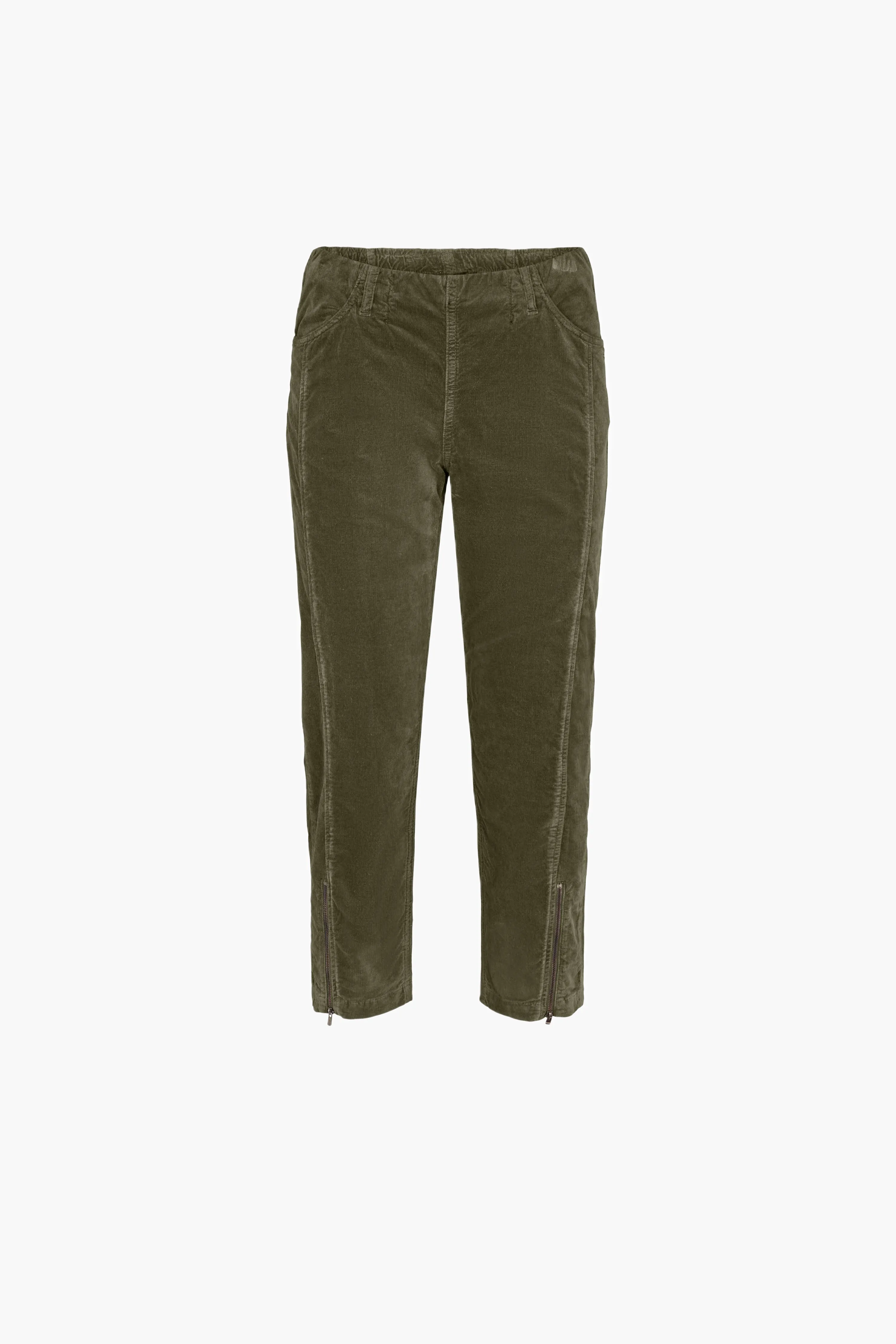 Piper Regular corduroy Crop - Dried Olive