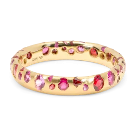 Plum Blossom Confetti Ring - Made to Order