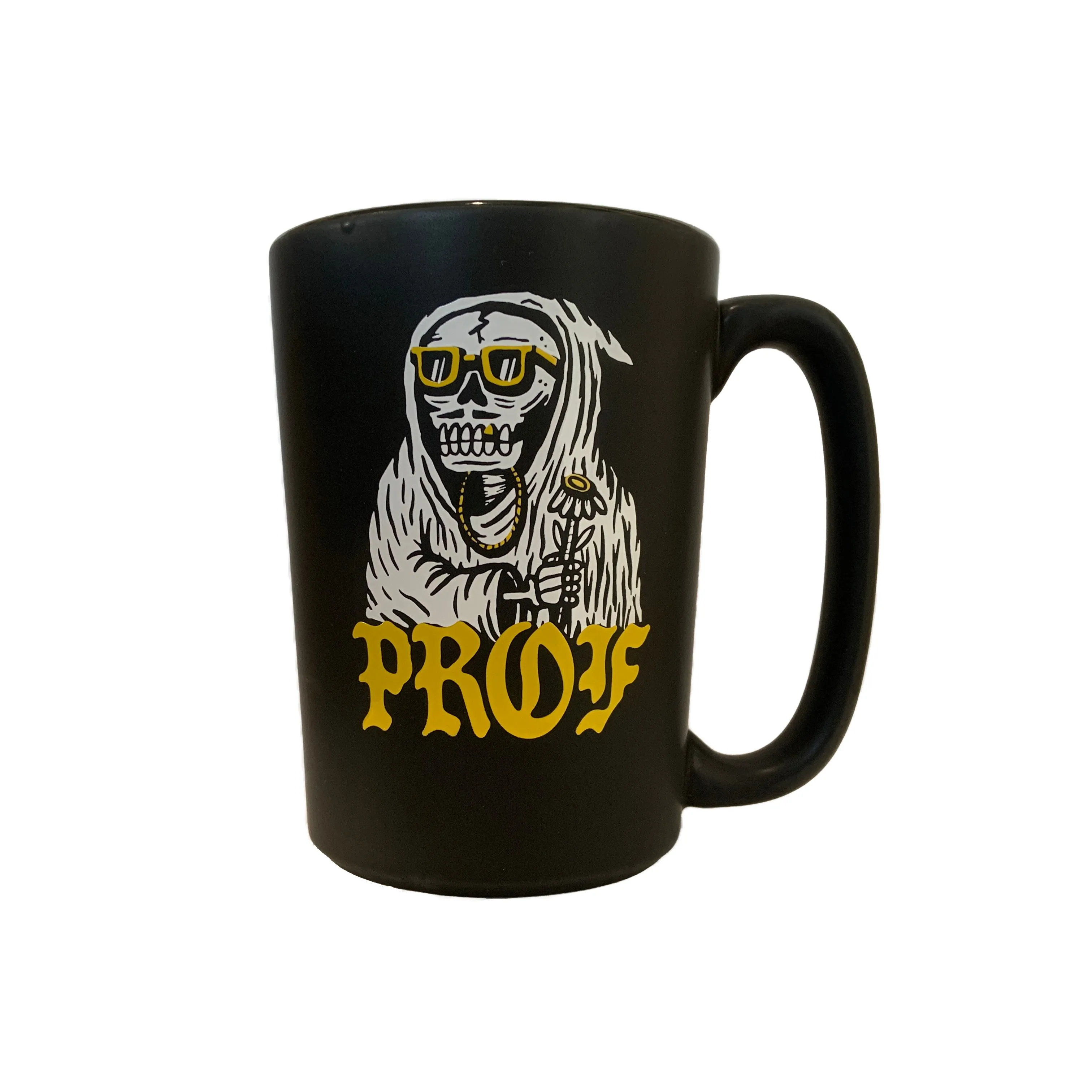 PROF "Tombstones" Matte Black Mug