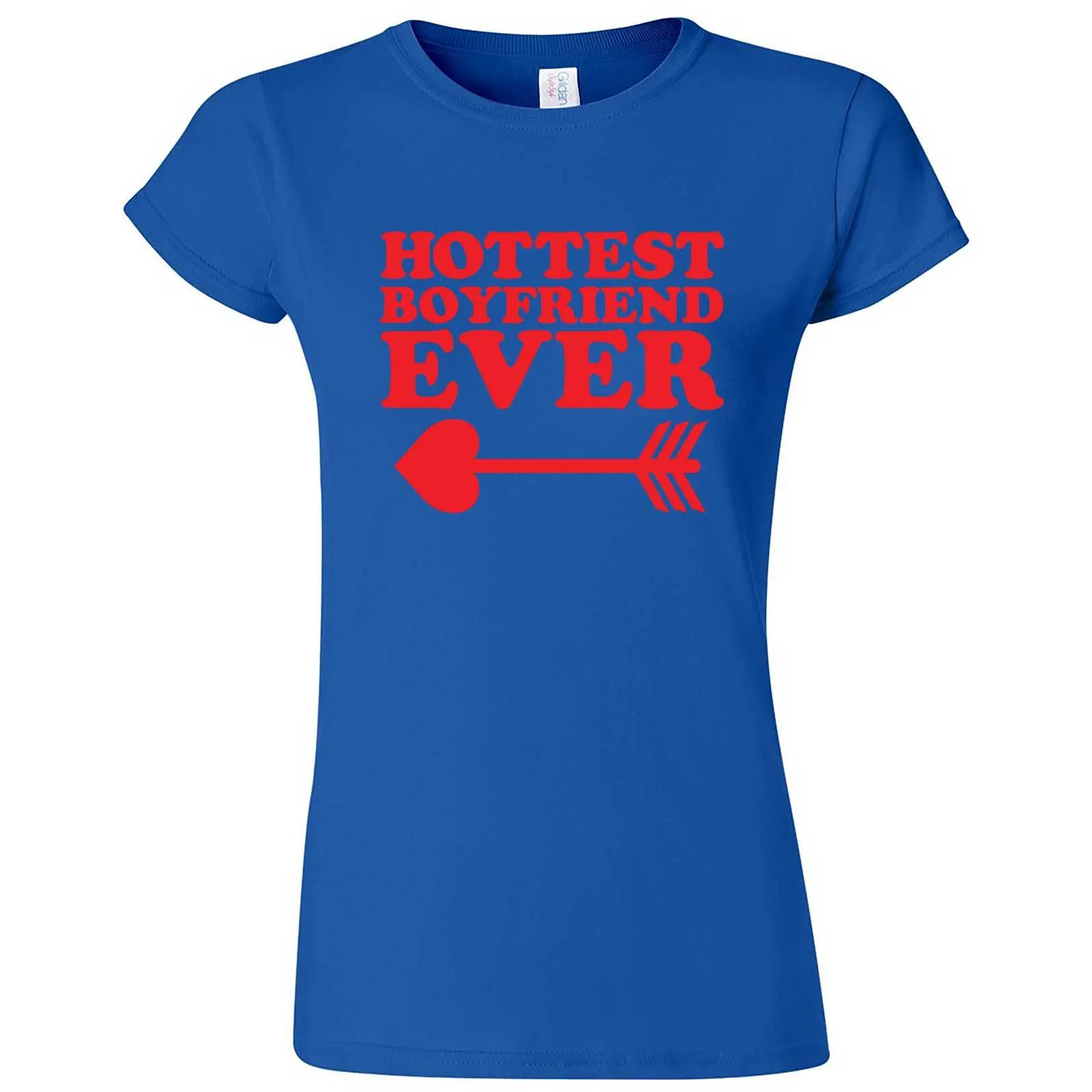 "Hottest Boyfriend Ever, Red" women's t-shirt