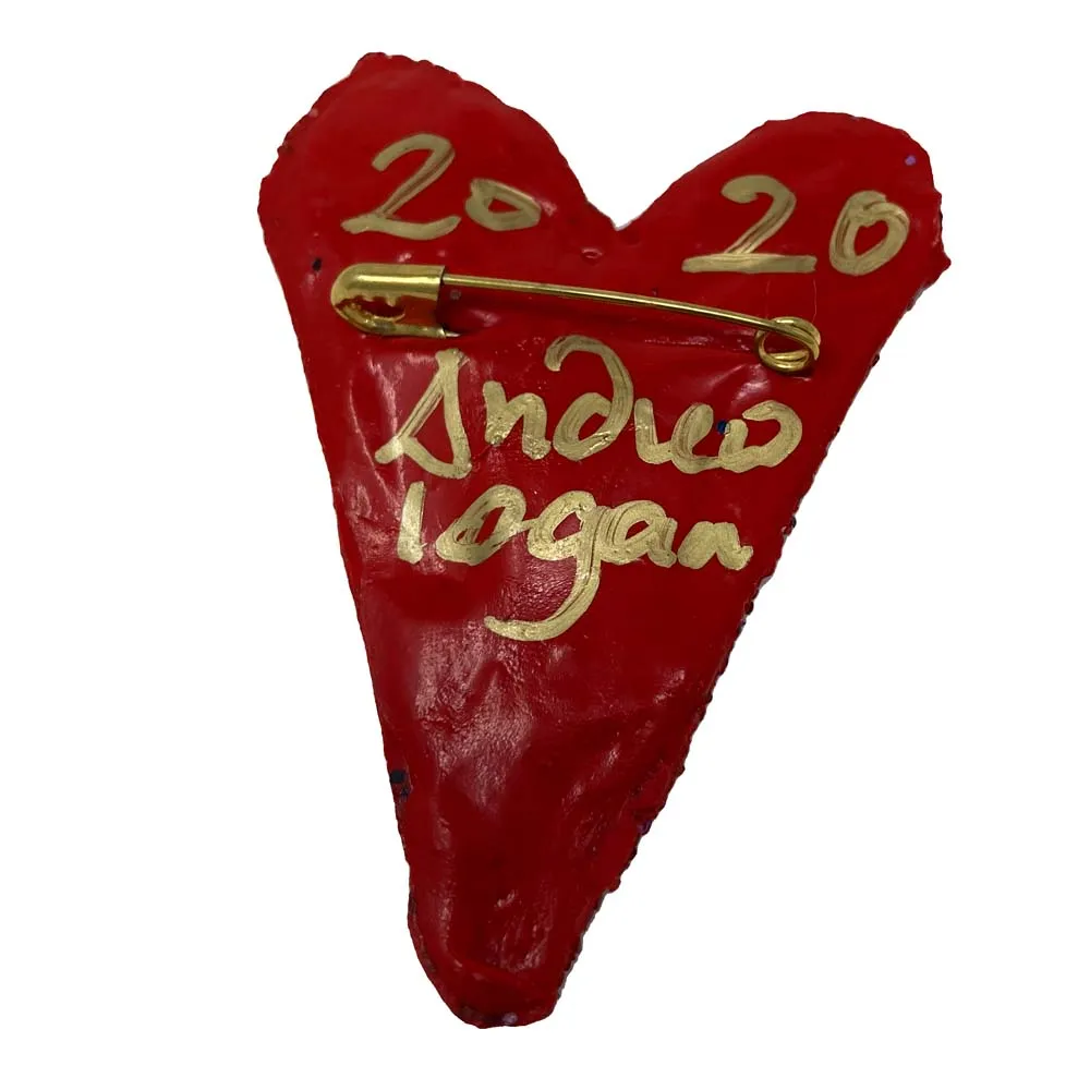 RED HEART BROOCH, 2020
