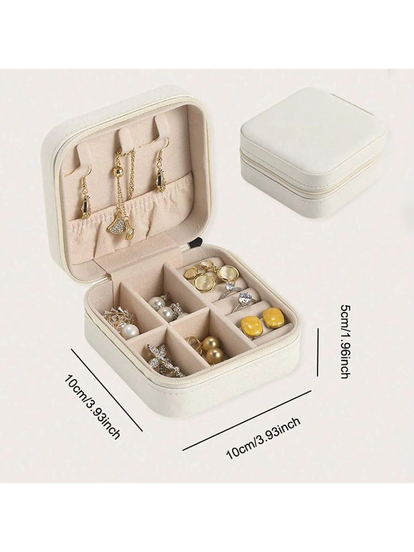 Reriti Travel Jewelry Storage case - White