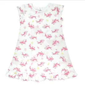 Shark Printed Dress | Girl