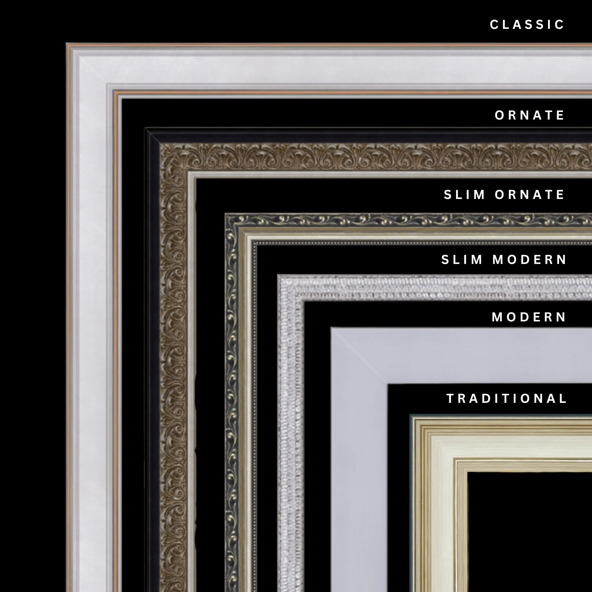 Silver 24x19 Picture Frame Ornate Traditional Classic Antique