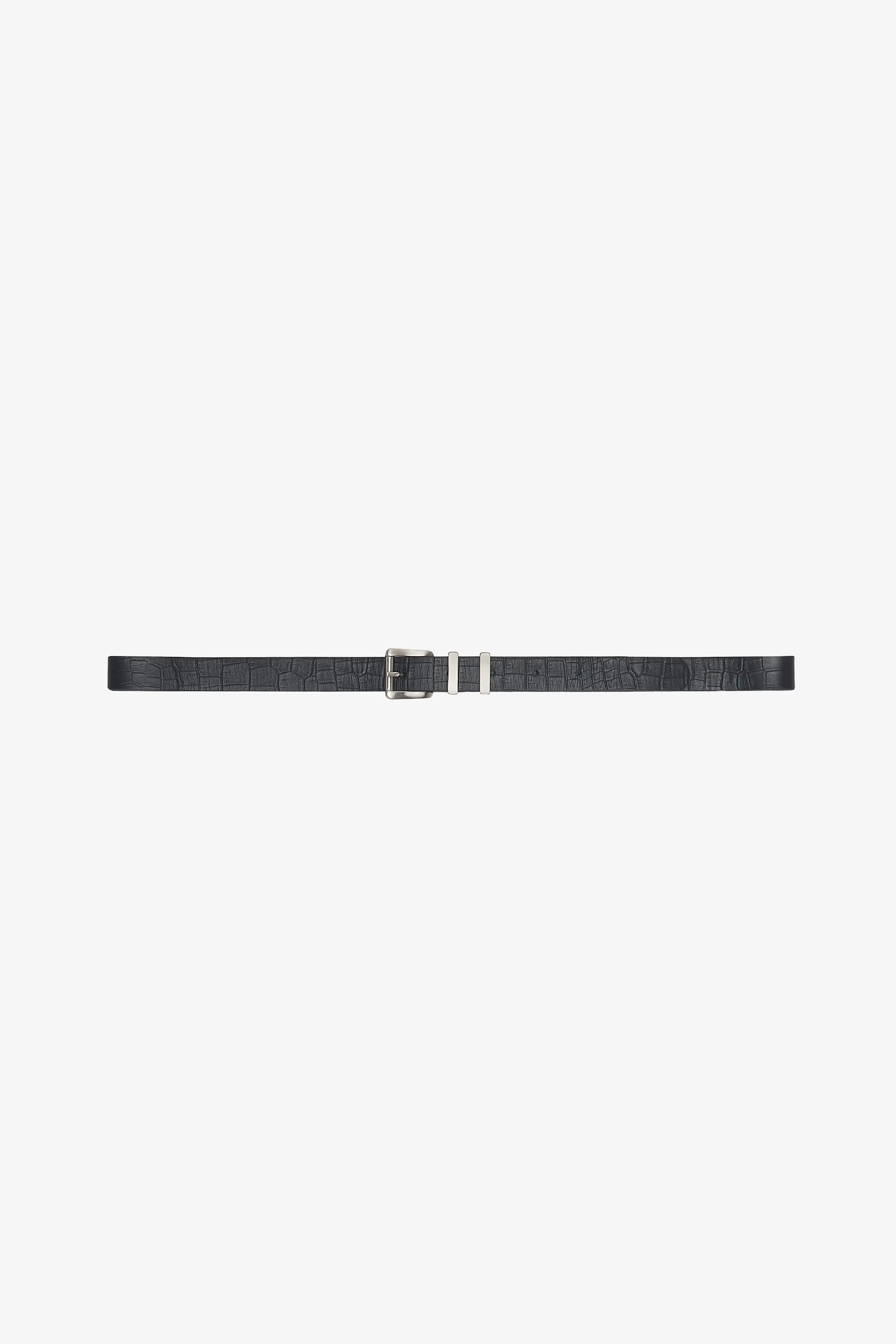 Twin Pass Belt | Black Croc