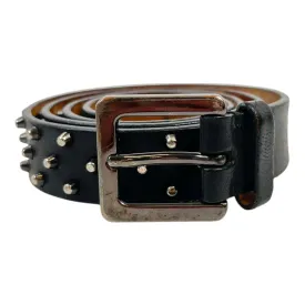 Women's Studded Spiked Belt Black Size 80CM / UK 8