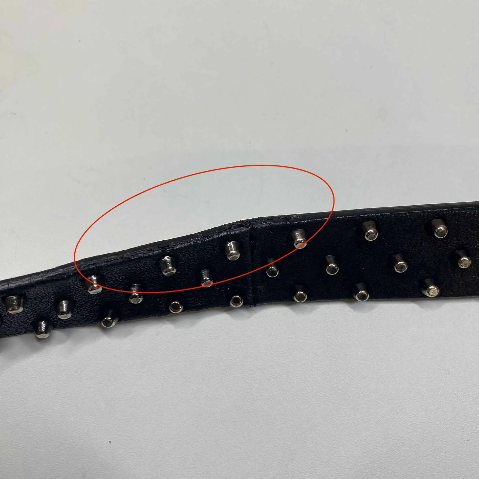 Women's Studded Spiked Belt Black Size 80CM / UK 8